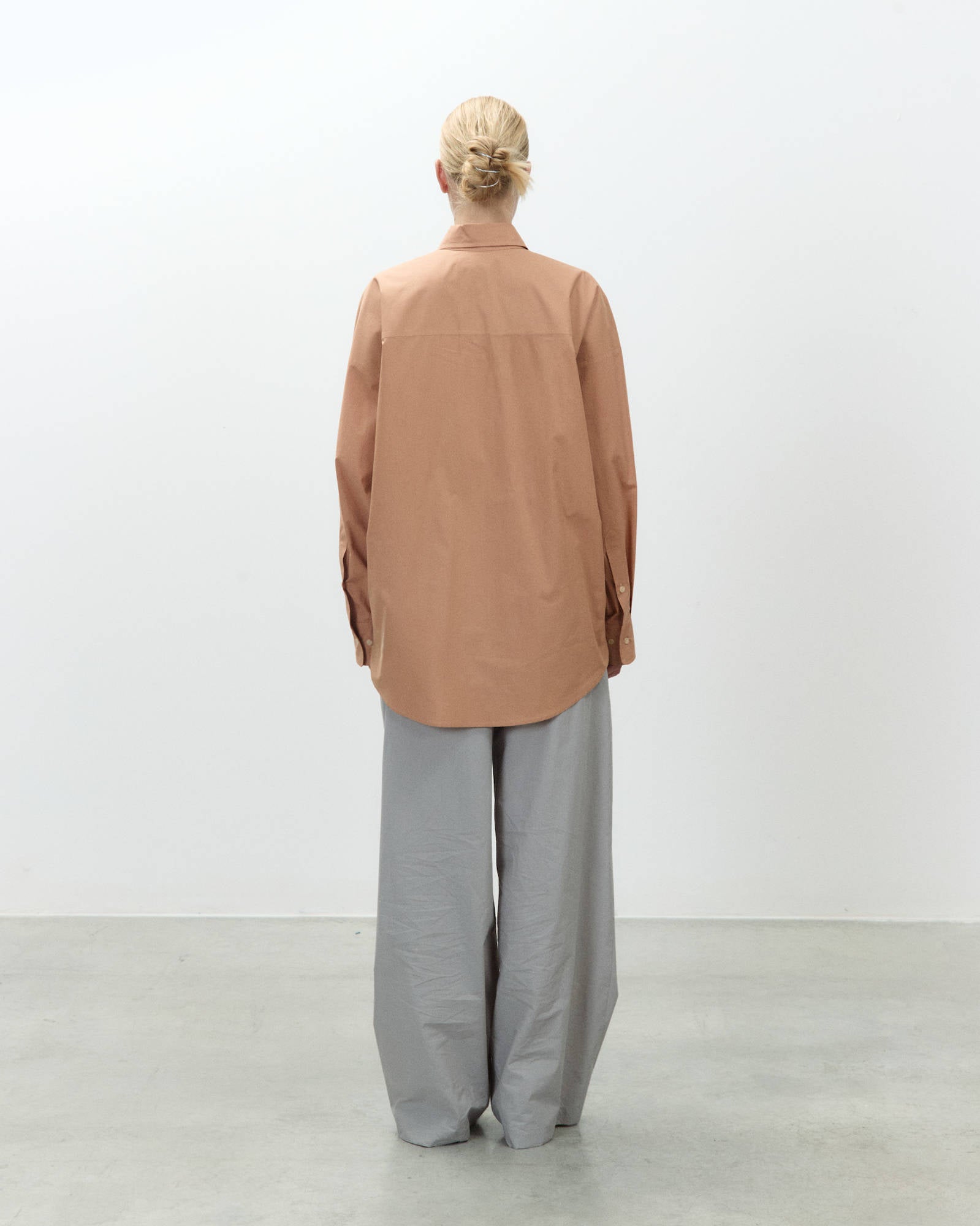 CAMICIA OVERSIZE IN POPELINE