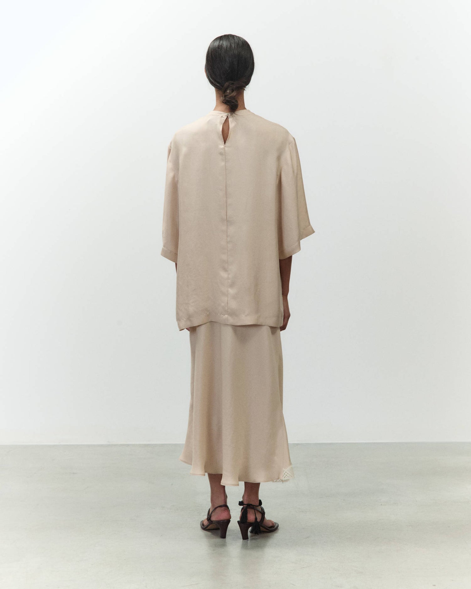 BLUSA IN TWILL OVERSIZE