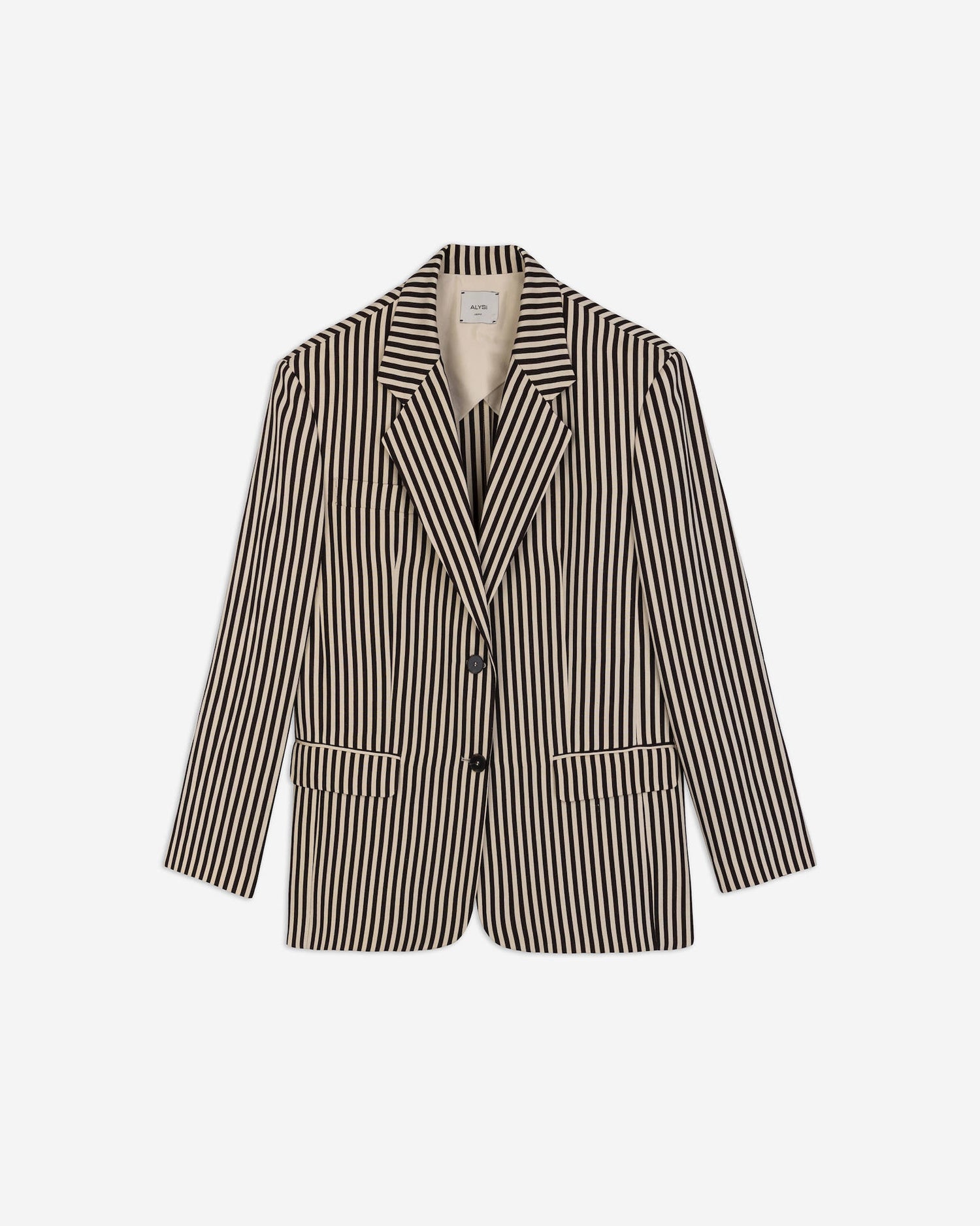 BLAZER MONOPETTO A RIGHE