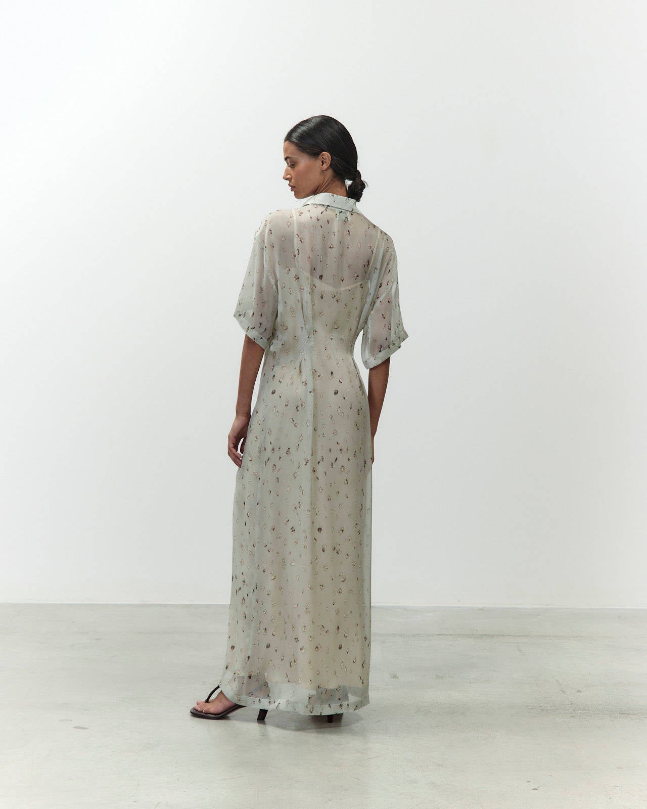 ABITO CHEMISIER IN CHIFFON