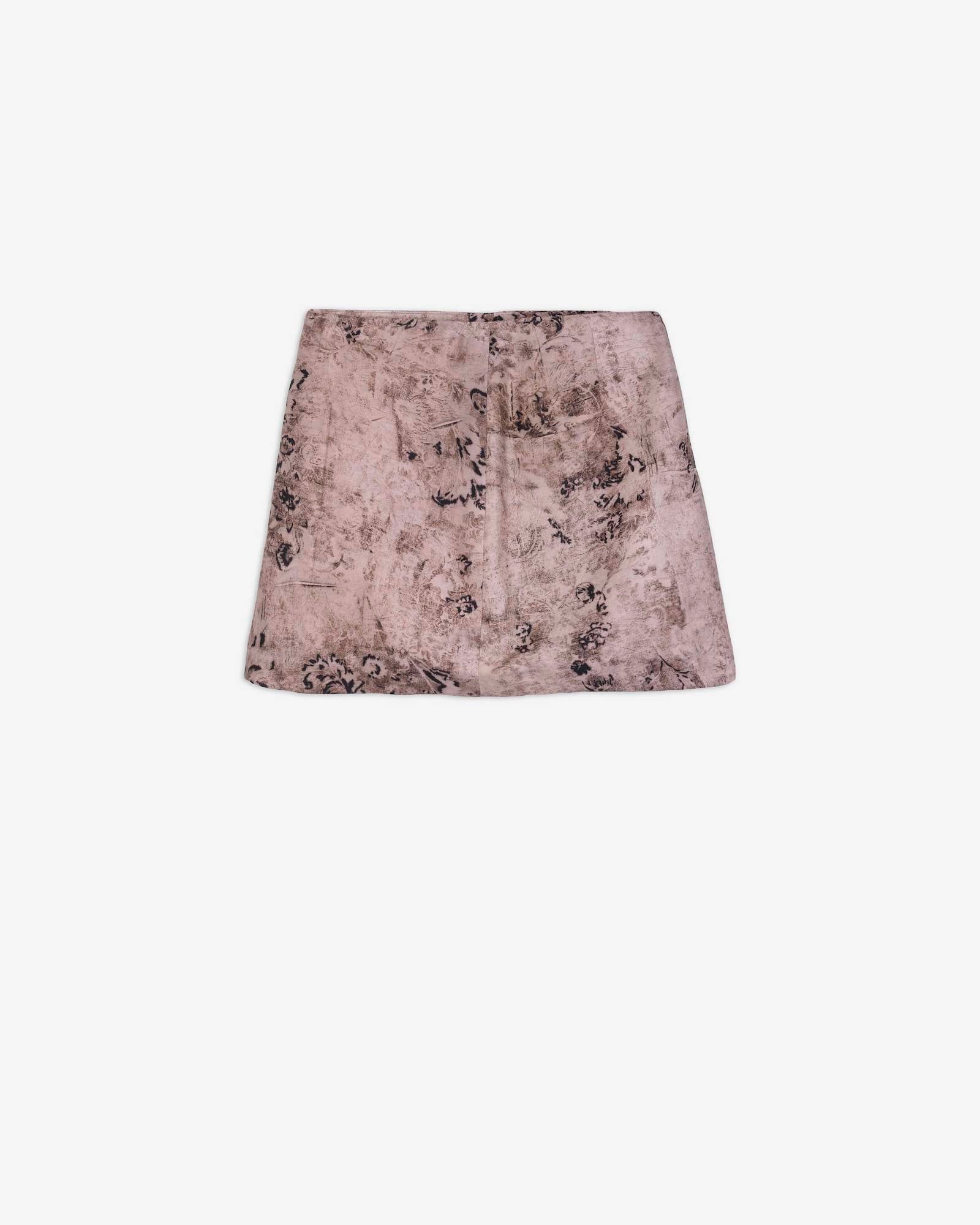 SILK TAPESTRY PRINT MINI SKIRT