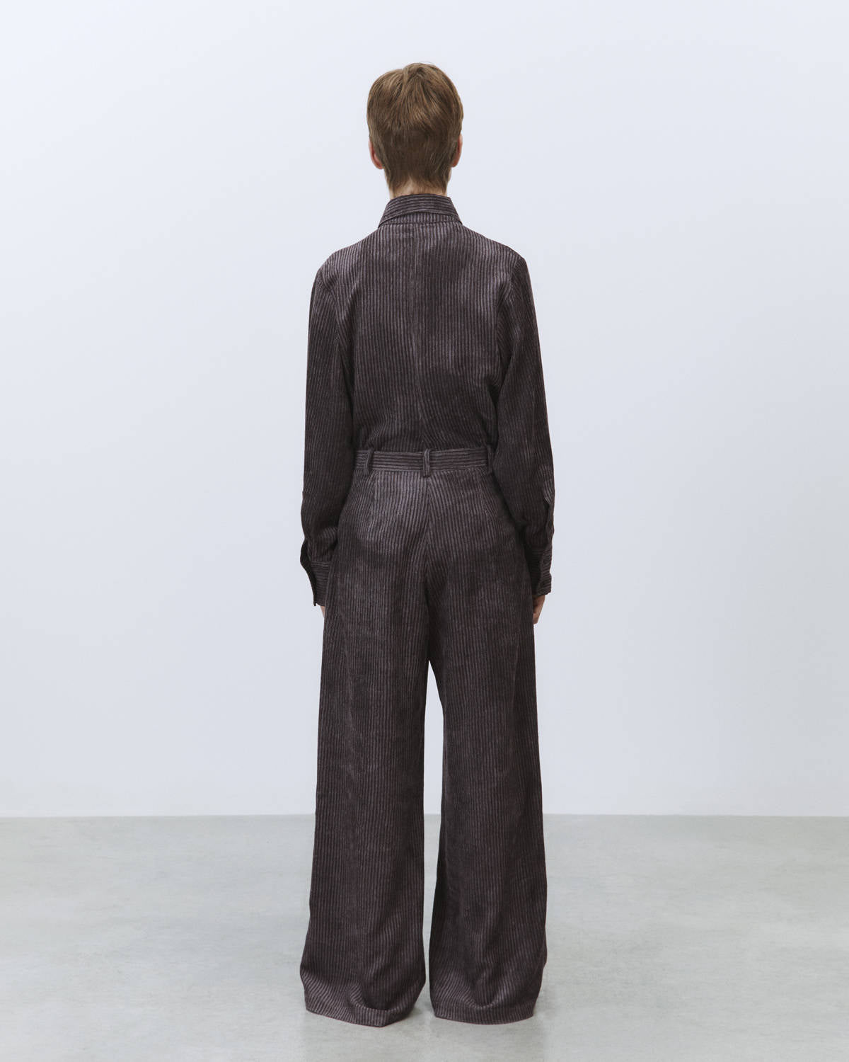 VELVET STRIPED PANTS