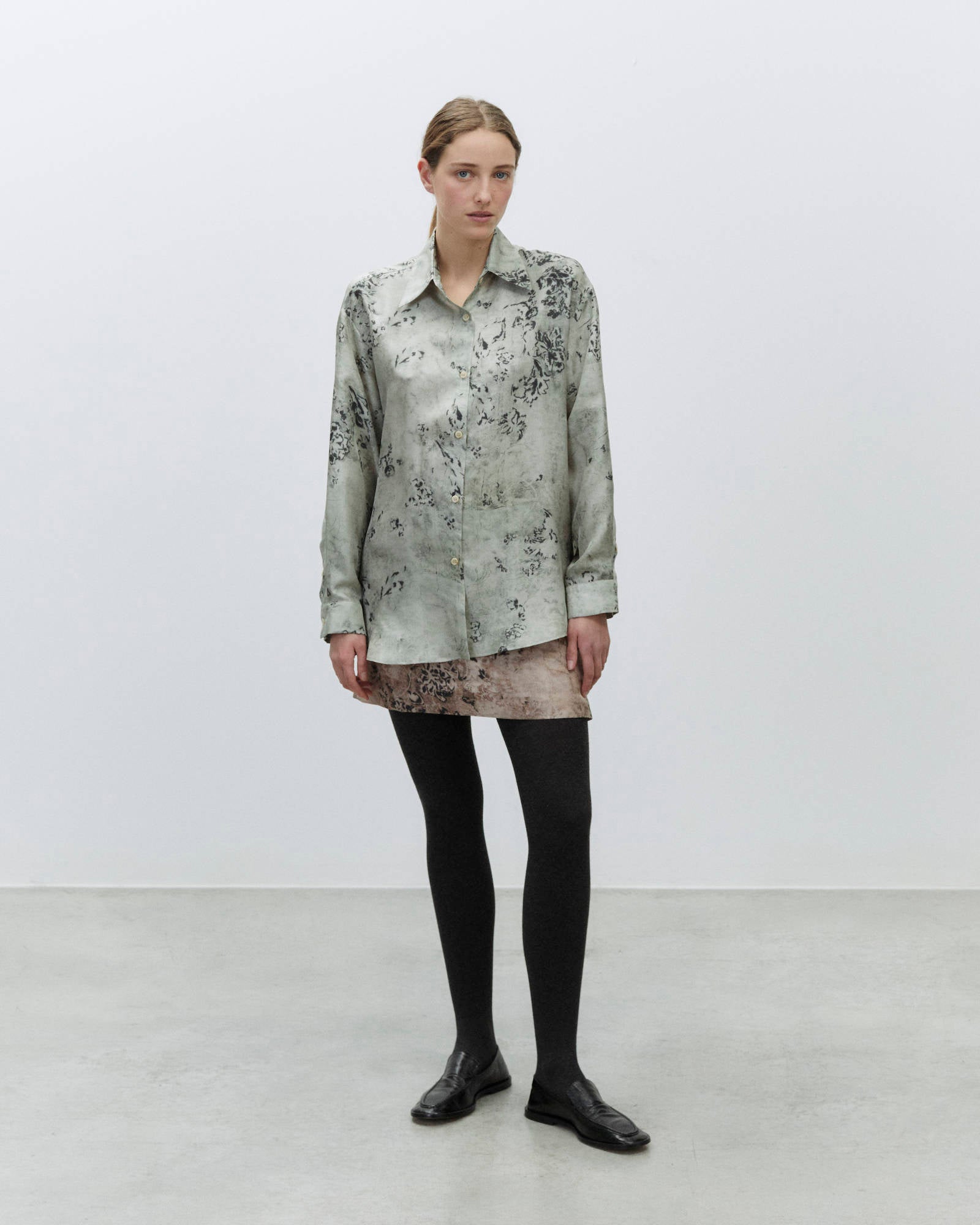 CAMICIA SETA TAPESTRY PRINT