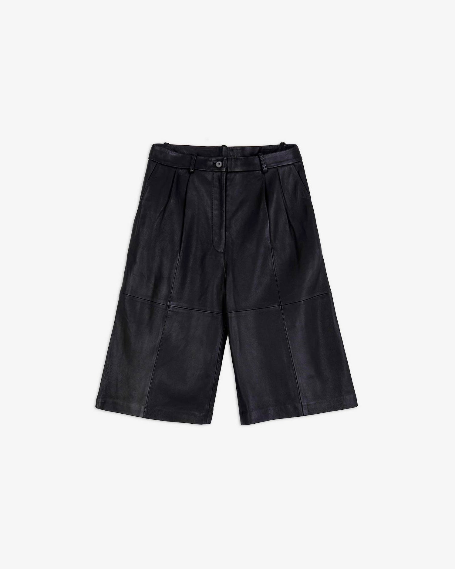 BERMUDA SARTORIALE IN PELLE