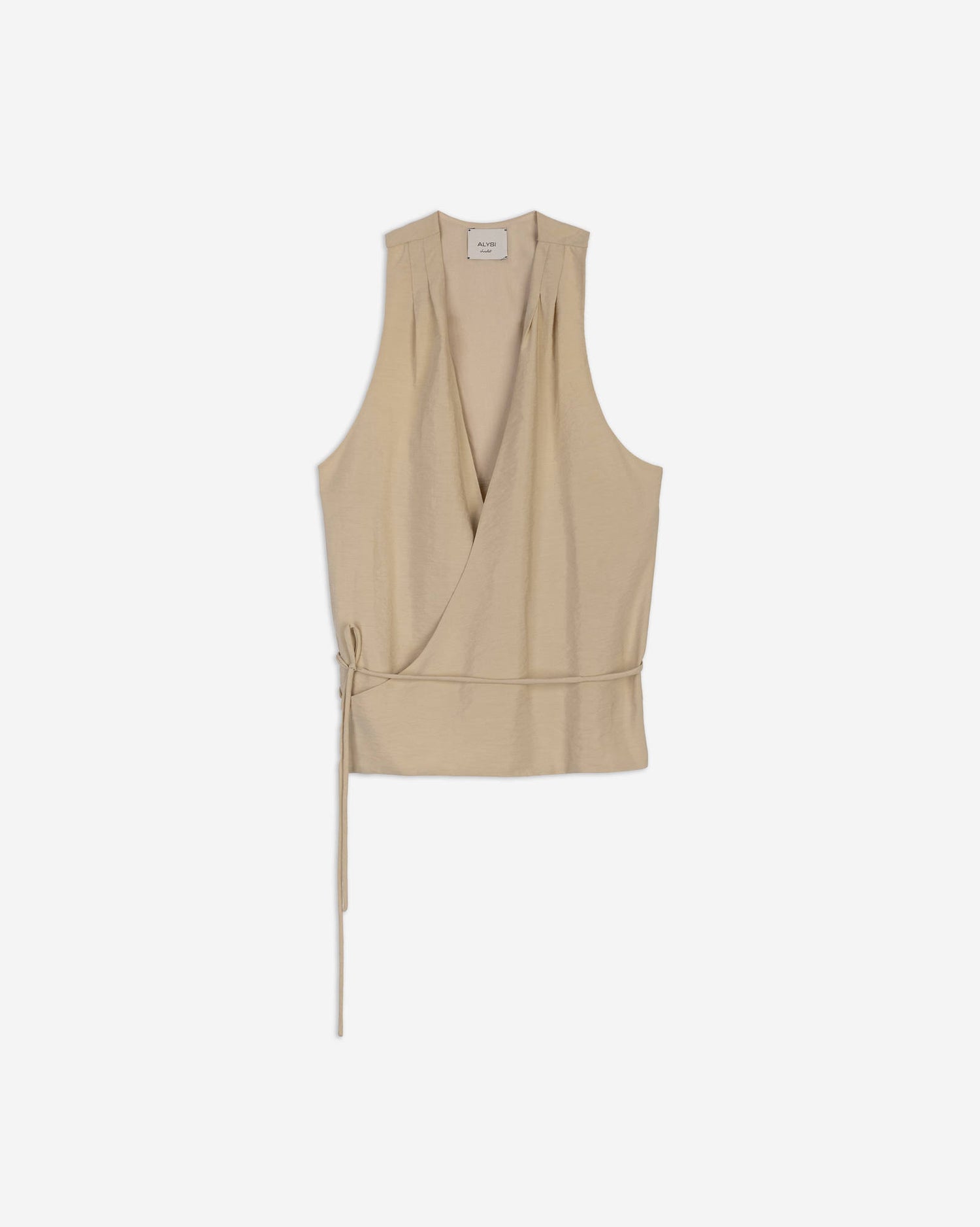 TOP IN SETA INCROCIATO