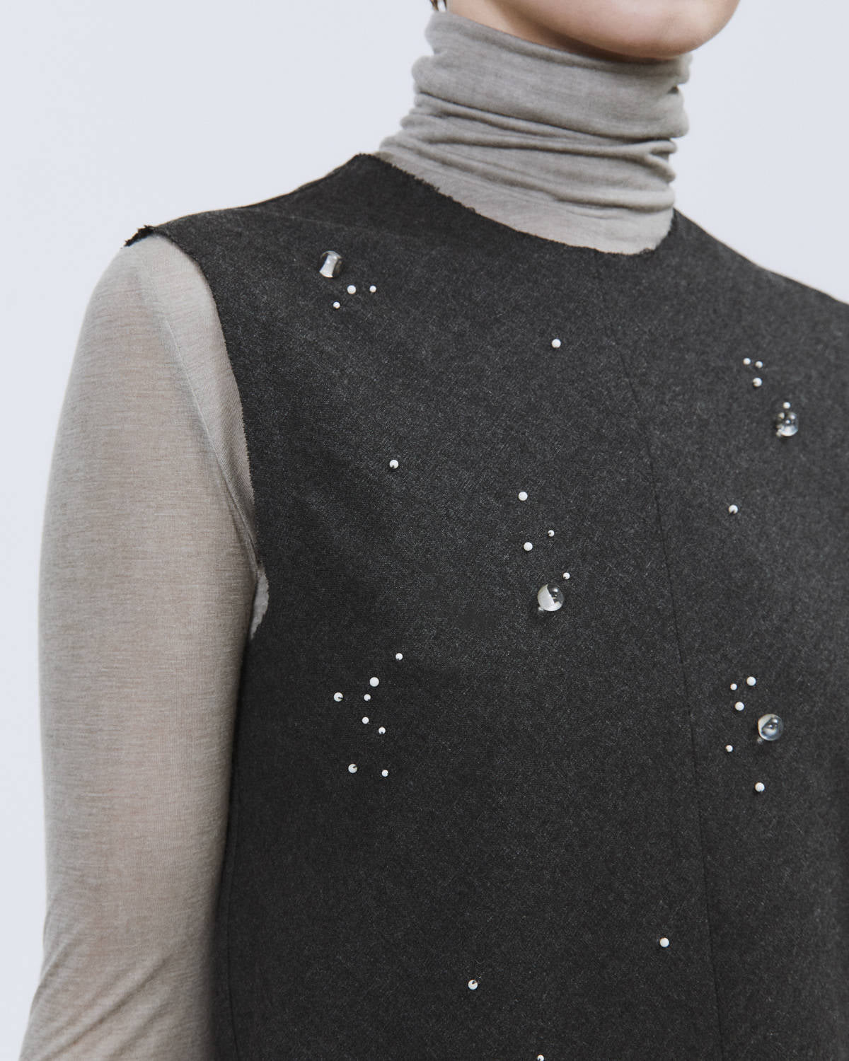 TOP FLANELLA CON RICAMO