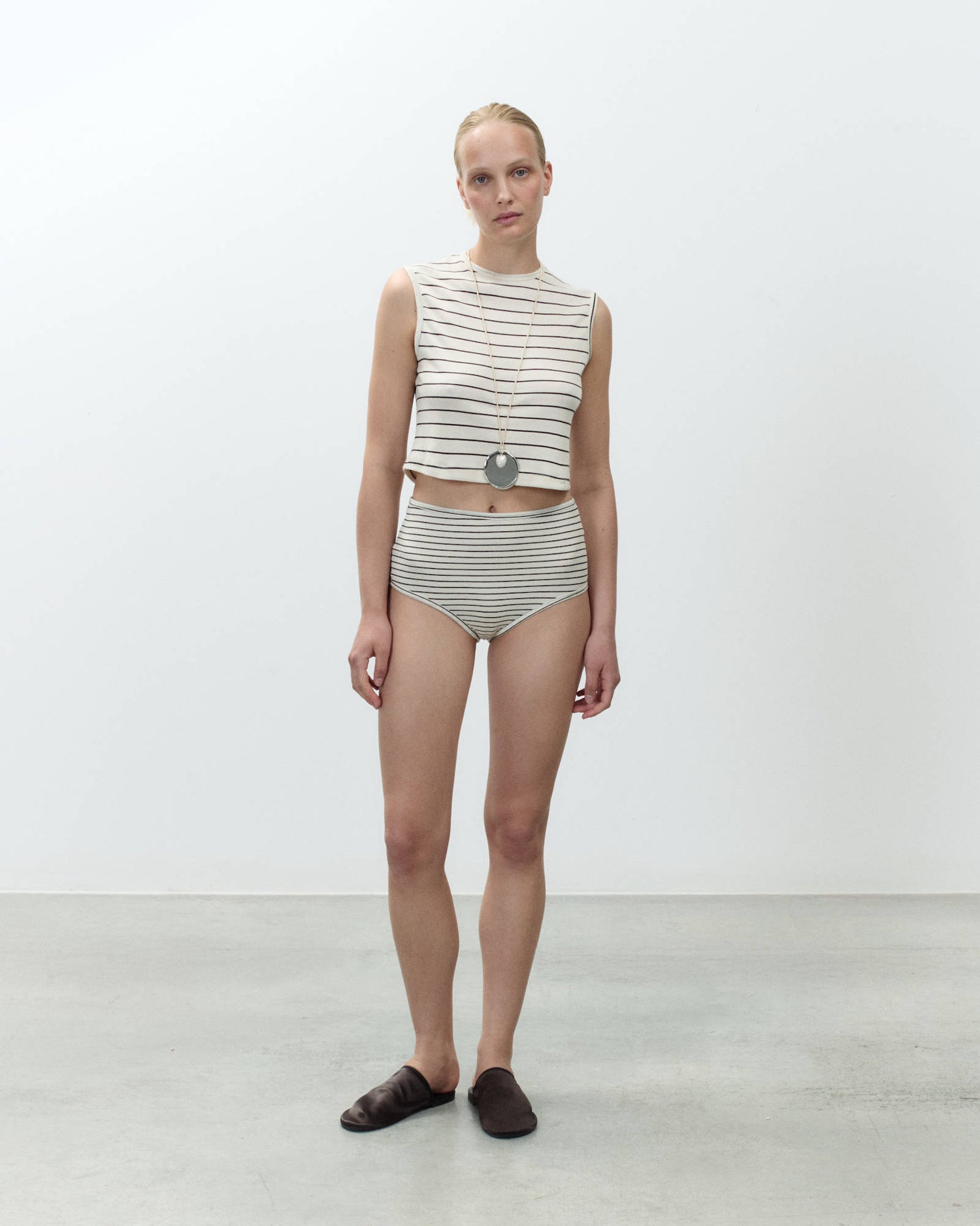 TWIN SET IN JERSEY A RIGHE