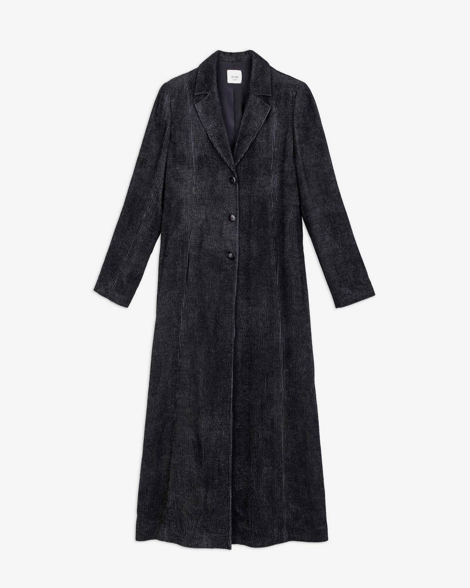 CAPPOTTO LUNGO VELLUTO MELANGE