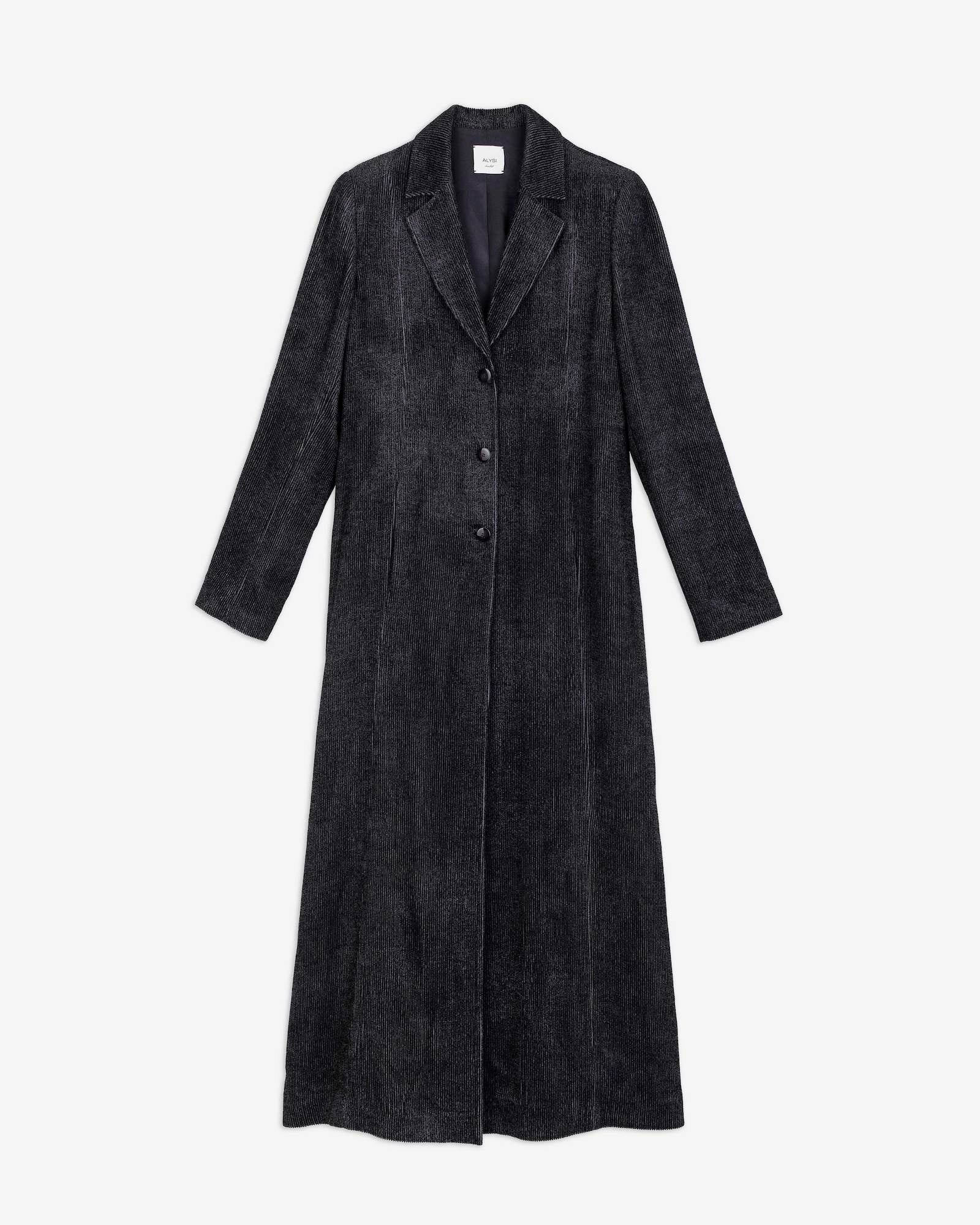 CAPPOTTO LUNGO VELLUTO MELANGE