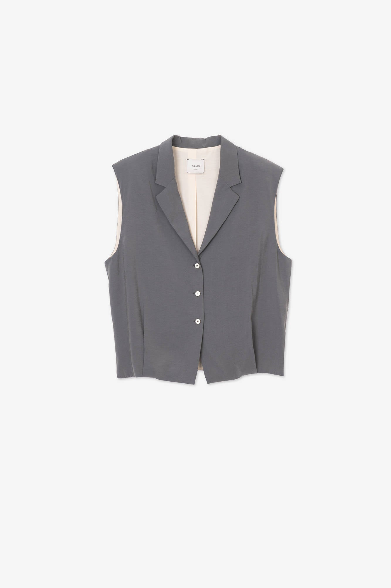 GILET FLUIDO CON SPALLINE