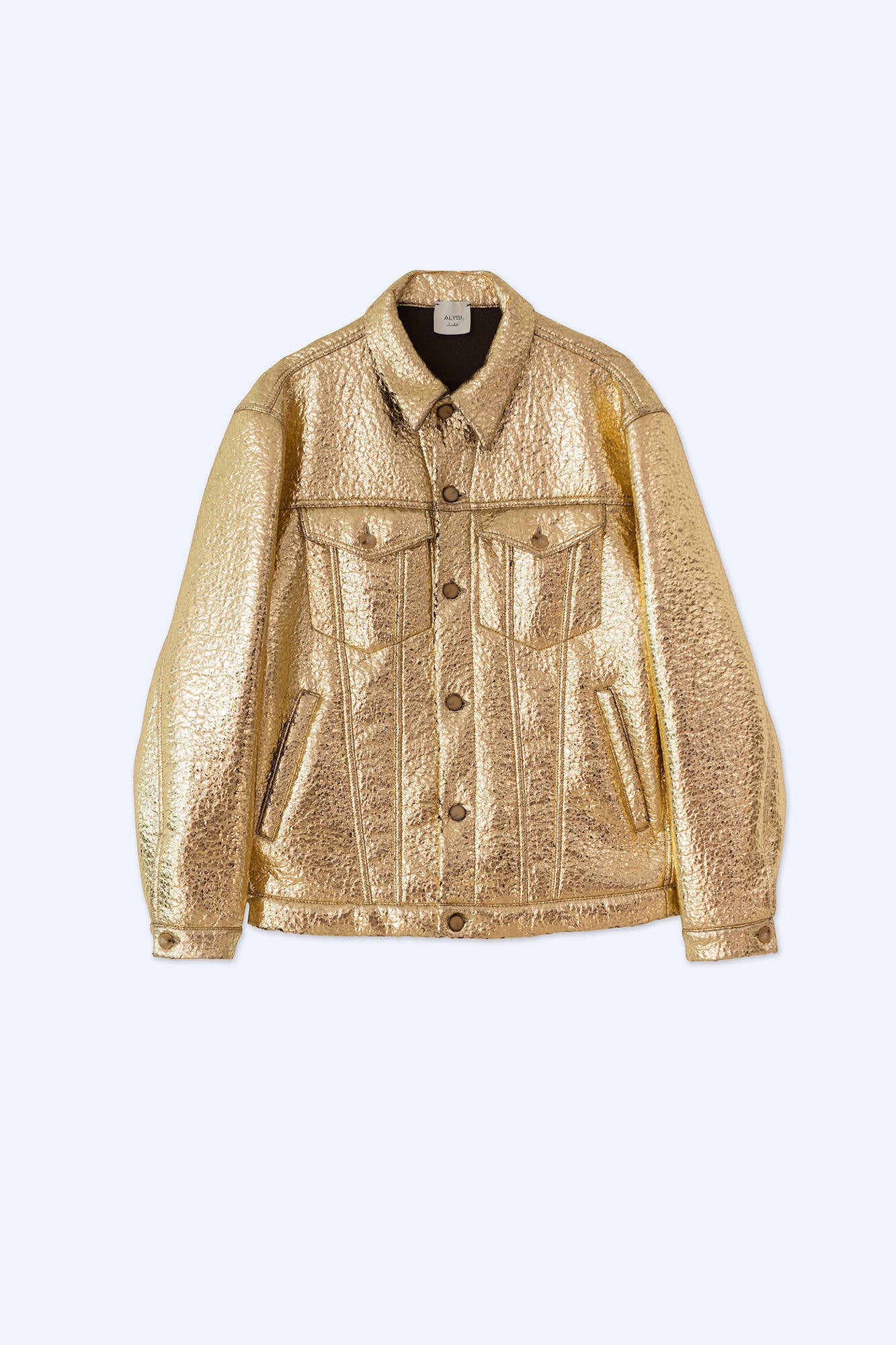 GIACCA DENIM SHINY GOLD