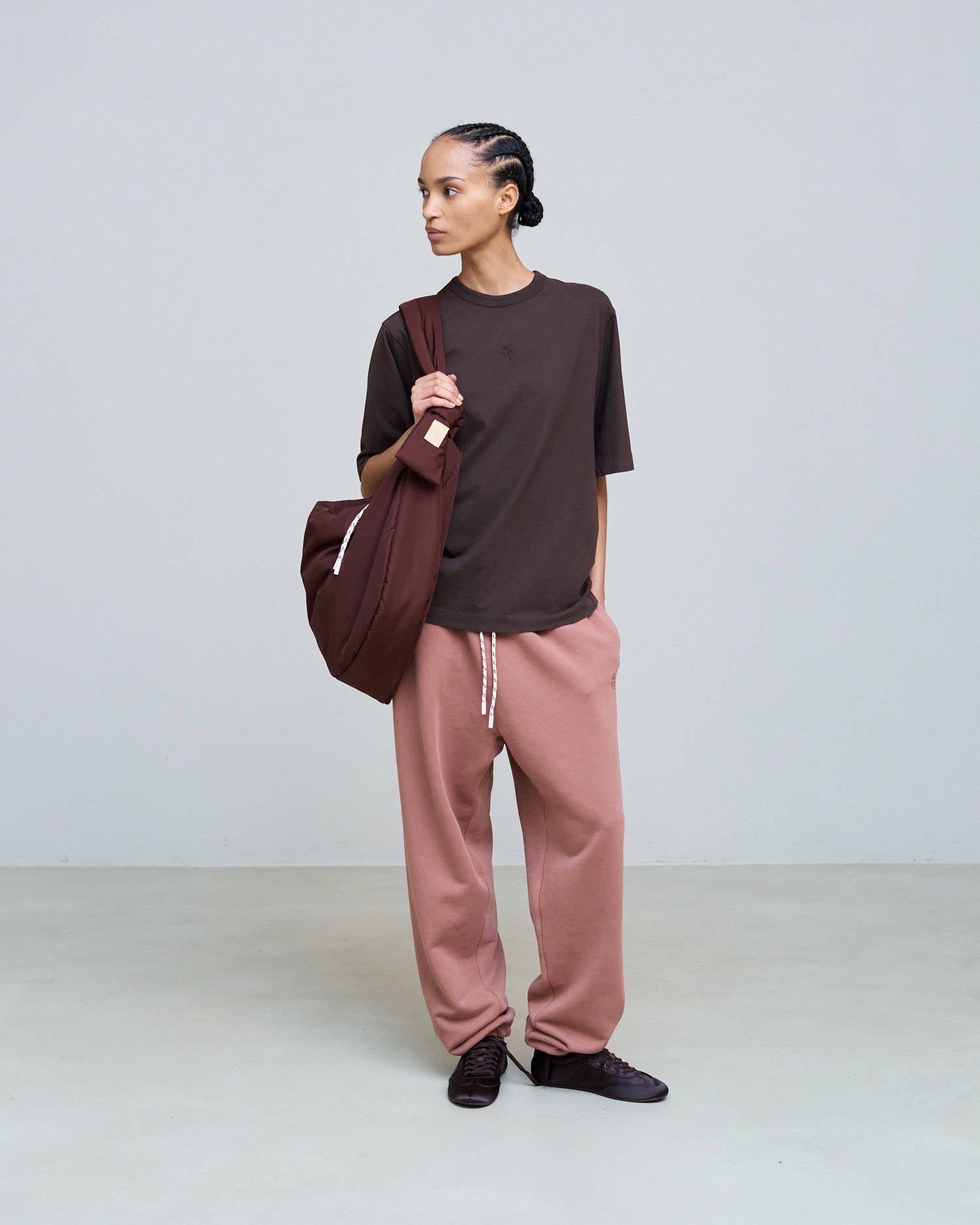 MAXI SACCA IN NYLON Choco