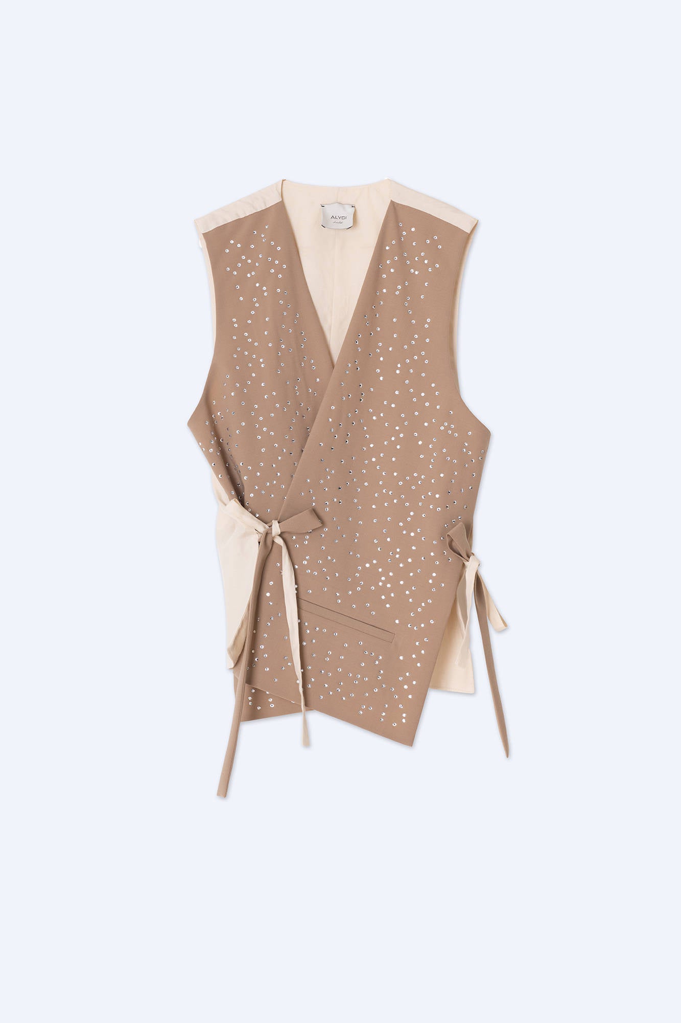 GILET DESTRUTTURATO CON STRASS