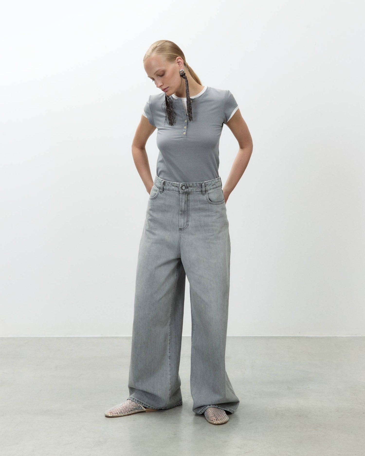 PANTALONE DENIM SUPER FLARE