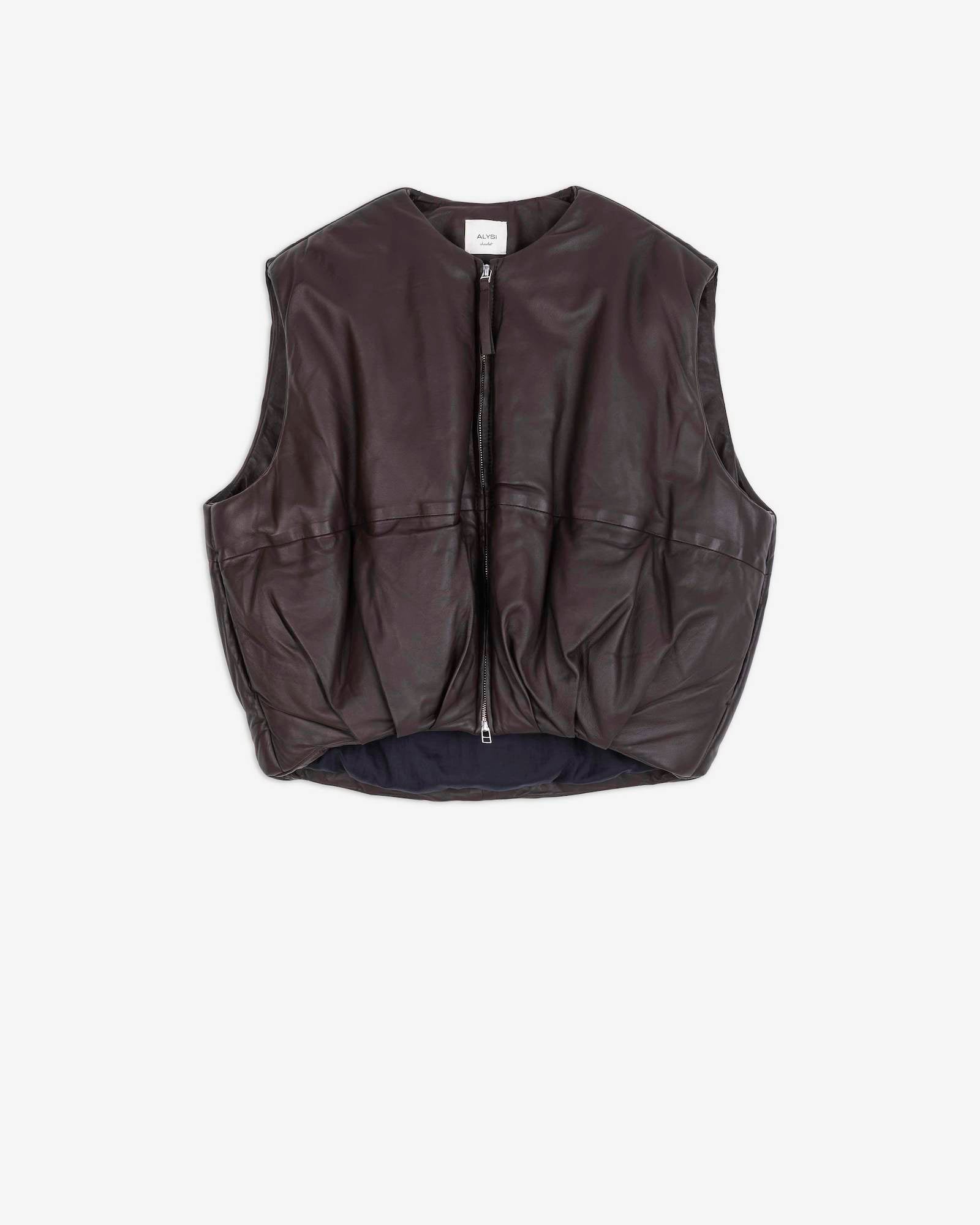 PIUMINO PUFFED LEATHER SMANICATO