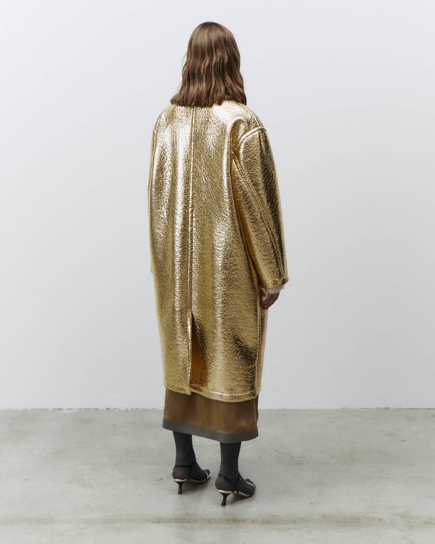 CAPPOTTO DOPPIOPETTO SHINY GOLD