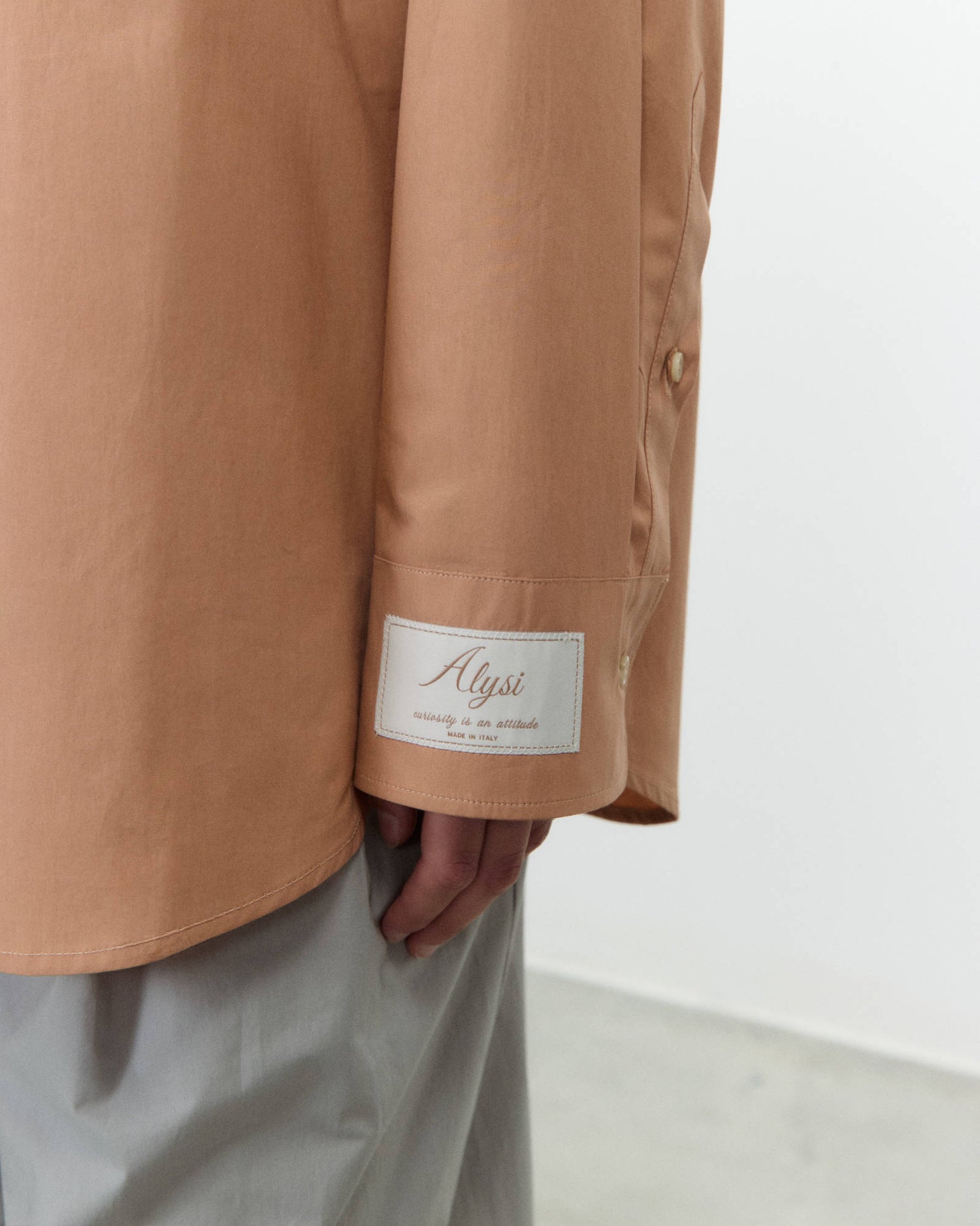 CAMICIA OVERSIZE IN POPELINE