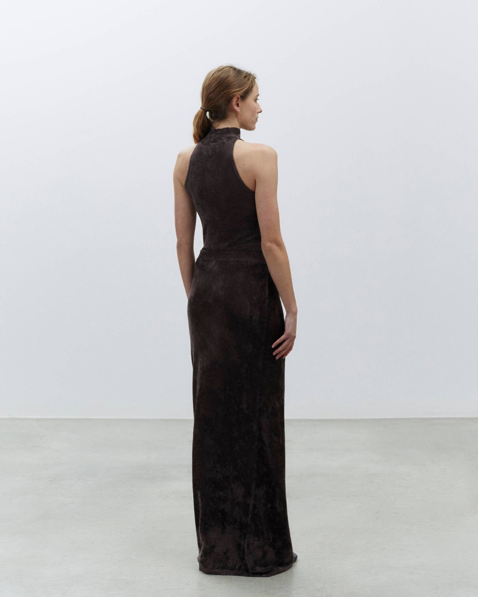 LONG CHENILLE SKIRT