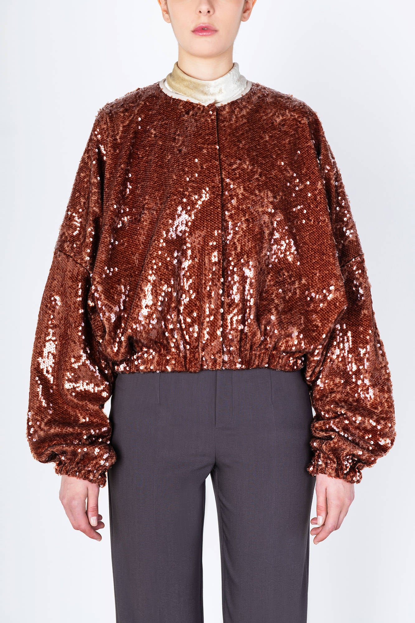 BOMBER PAILLETTES CINNAMON