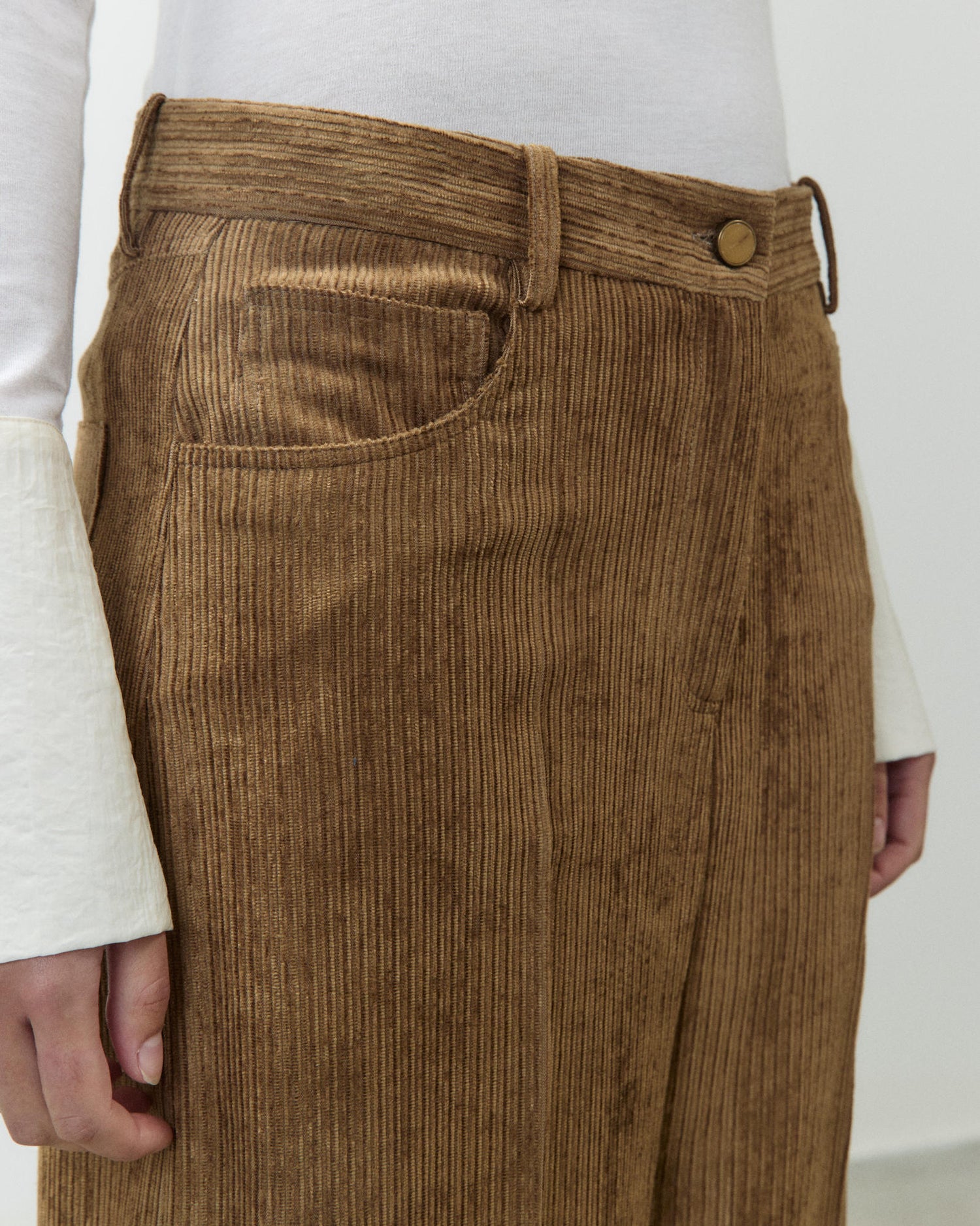 PANTALONE WIDE LEG IN VELLUTO