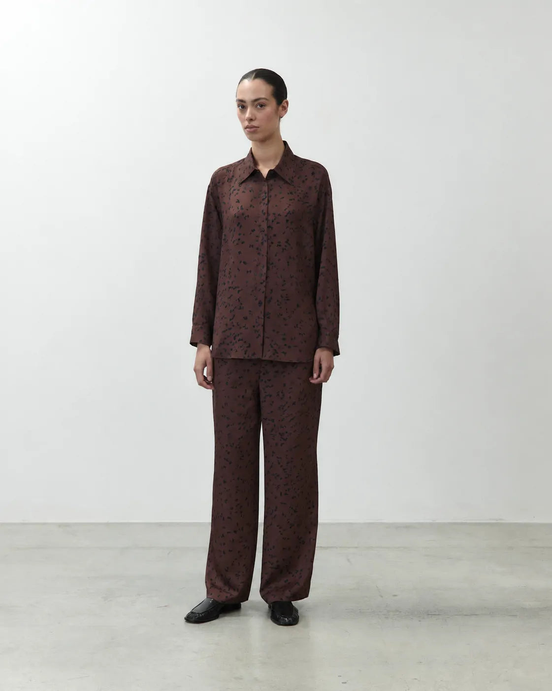 CAMICIA IN SETA STAMPATA