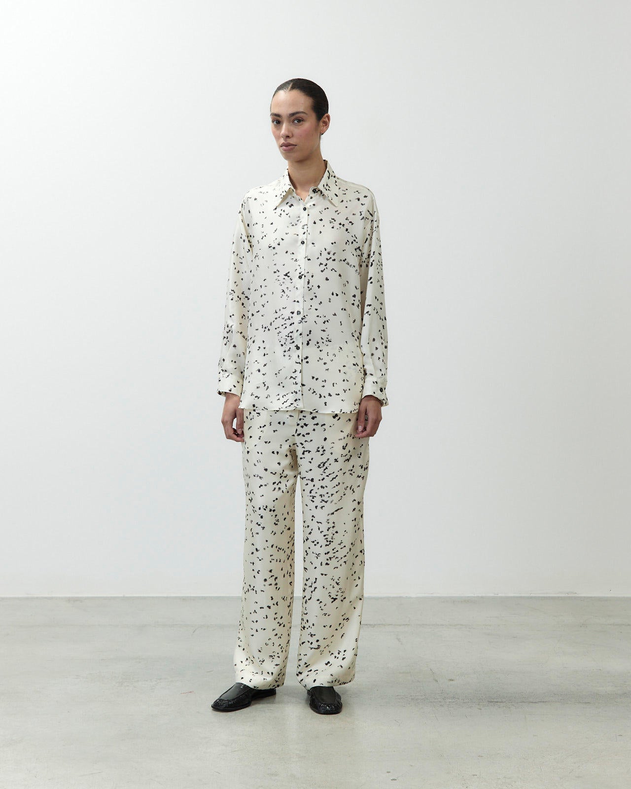 CAMICIA IN SETA STAMPATA