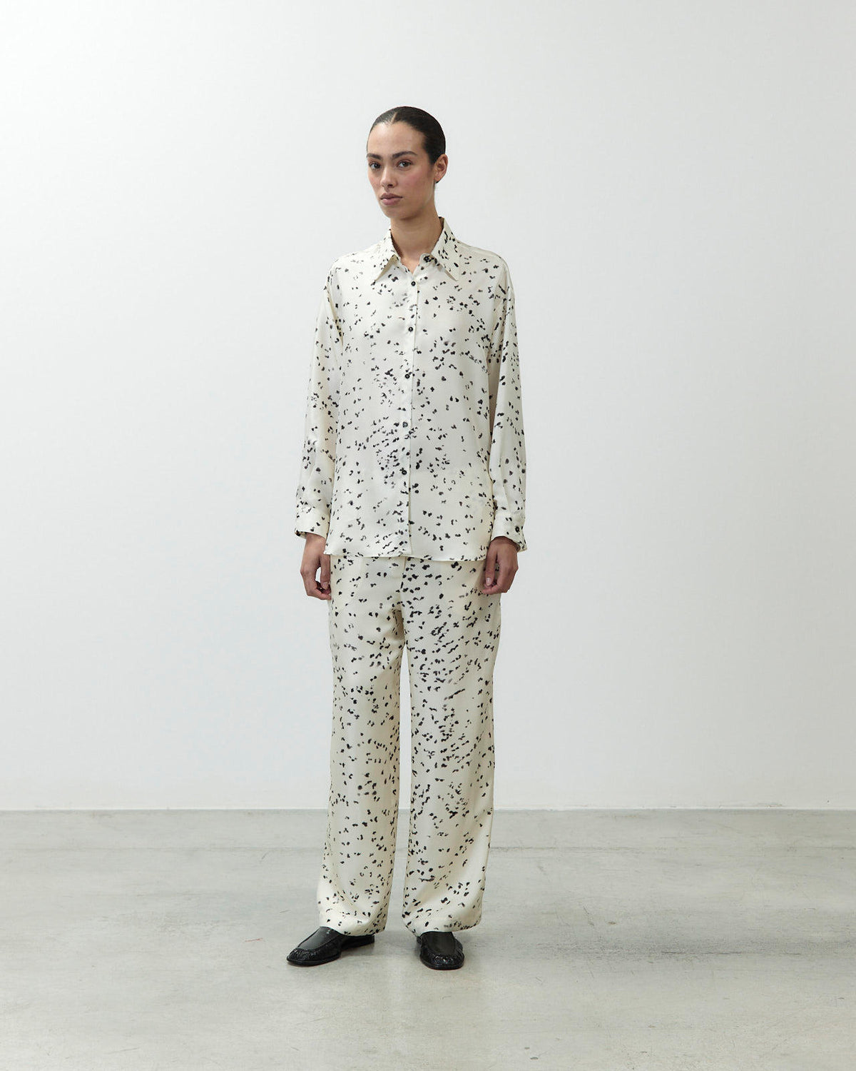 CAMICIA IN SETA STAMPATA