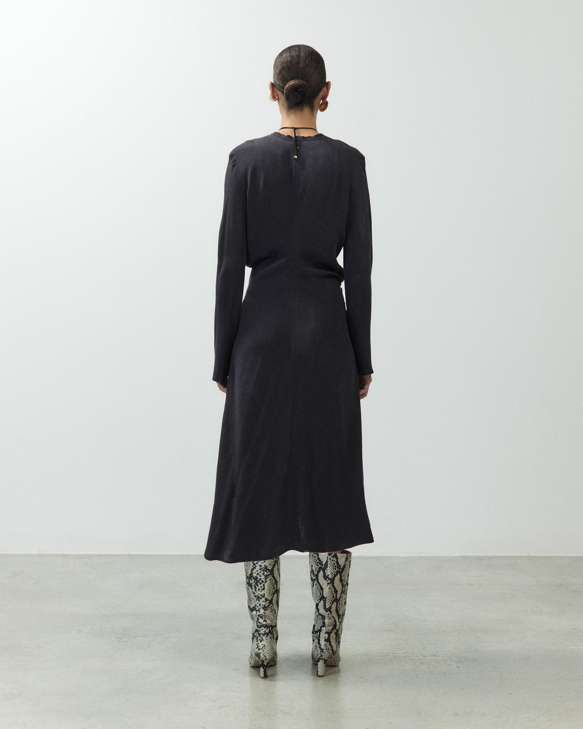 ABITO MIDI CREPE DE CHINE