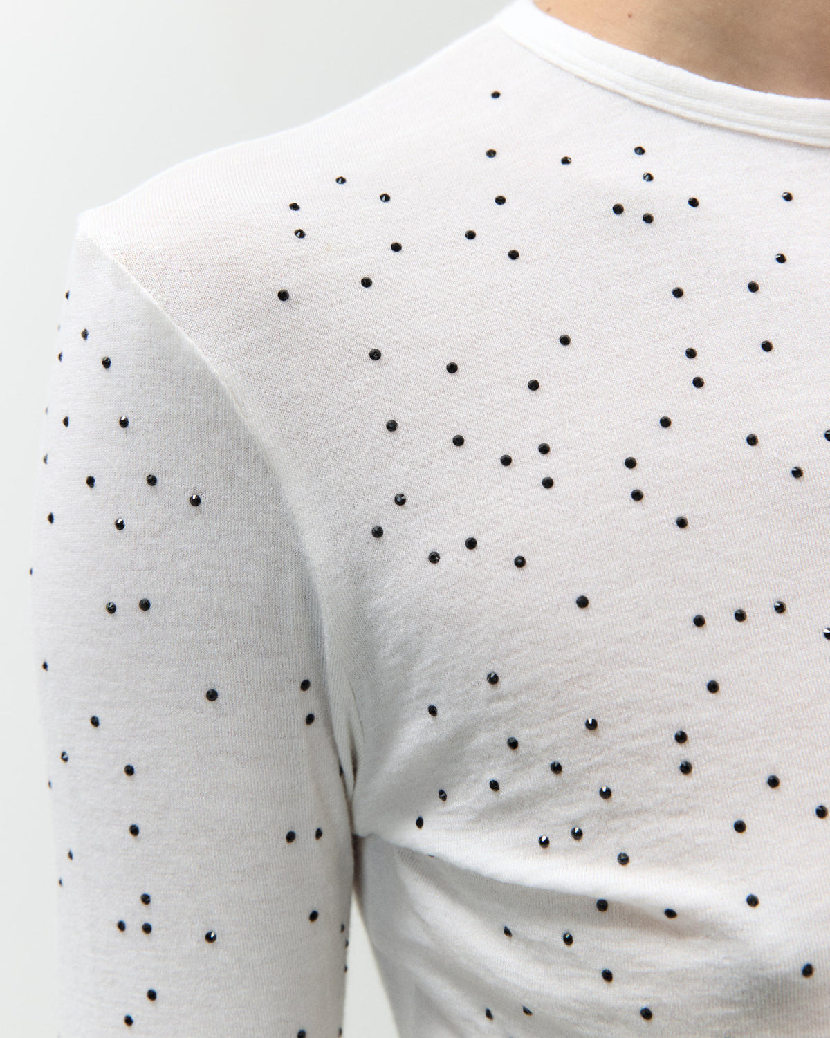 MAGLIA SLIM CON STRASS