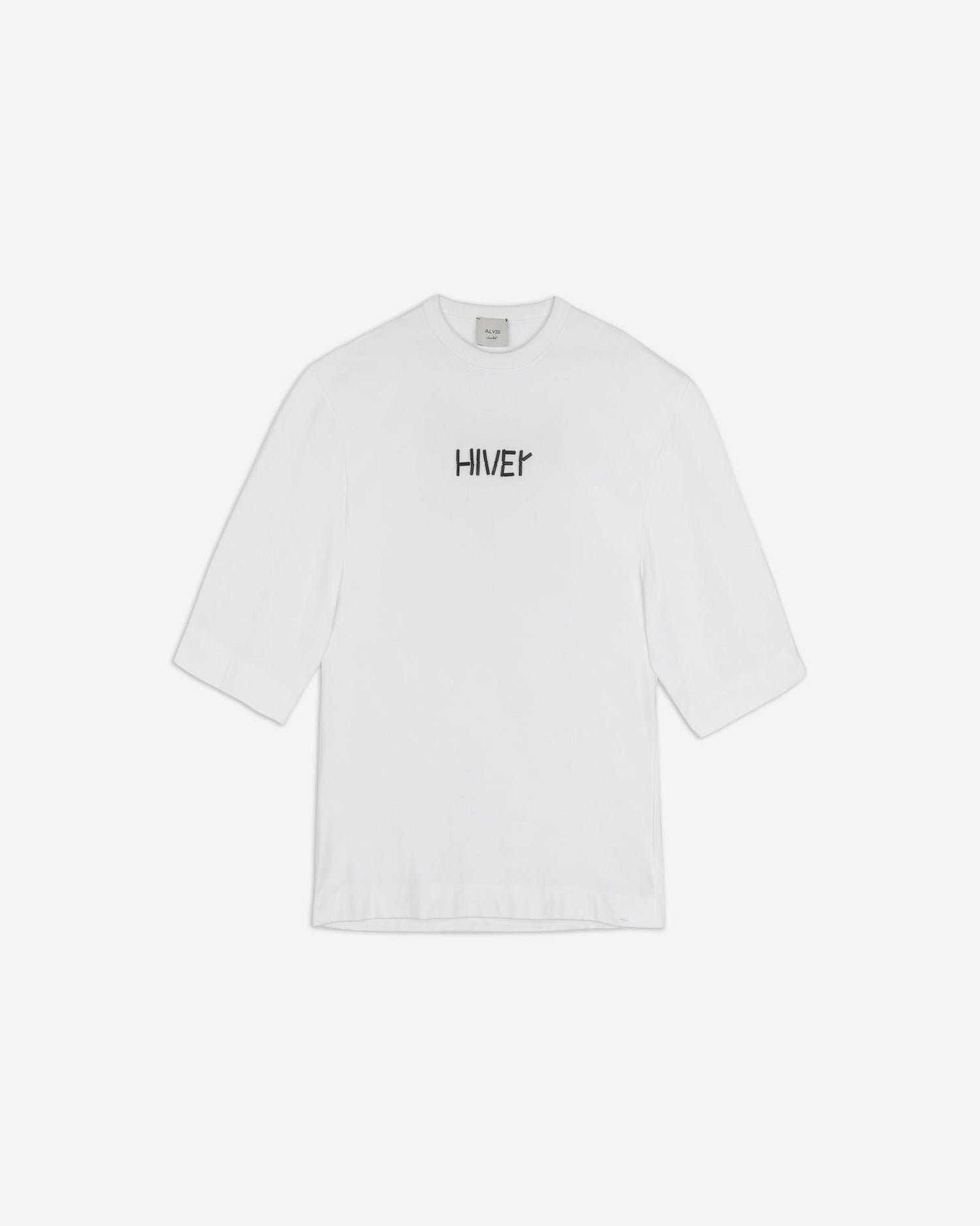 T-SHIRT CON RICAMO E STAMPA