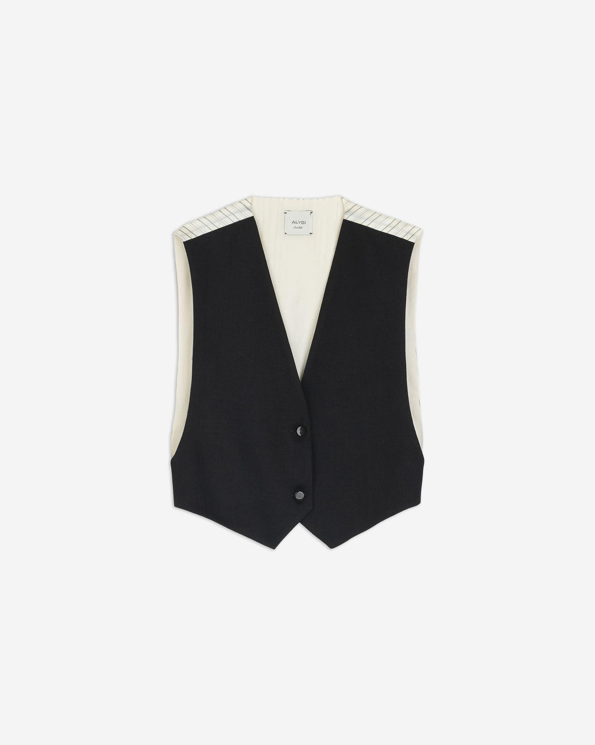 GILET CROPPED IN LANA