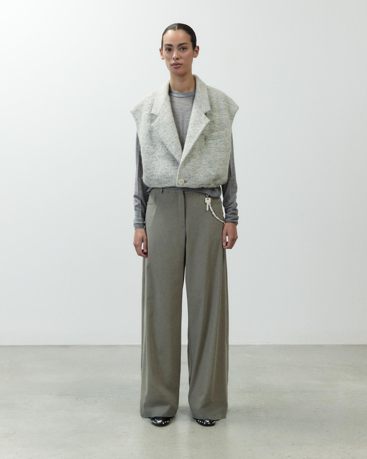 GILET CORTO BOUCLÈ