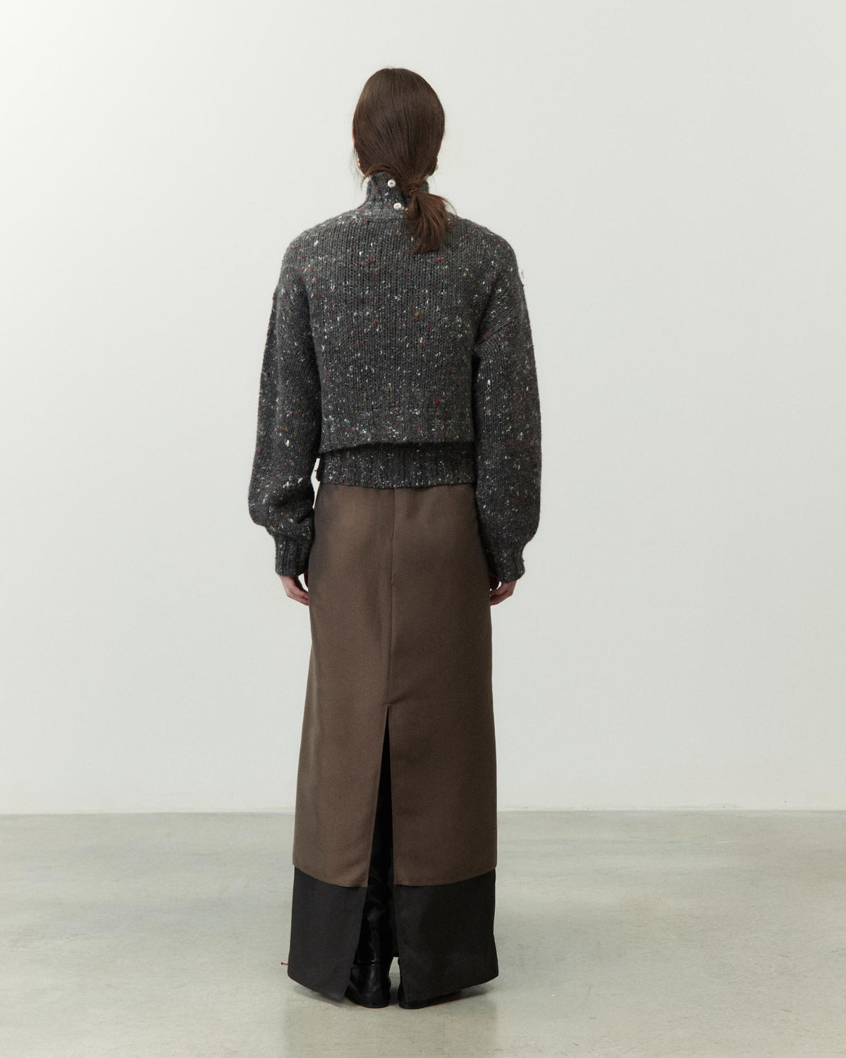 CARDIGAN CROPPED MÉLANGE