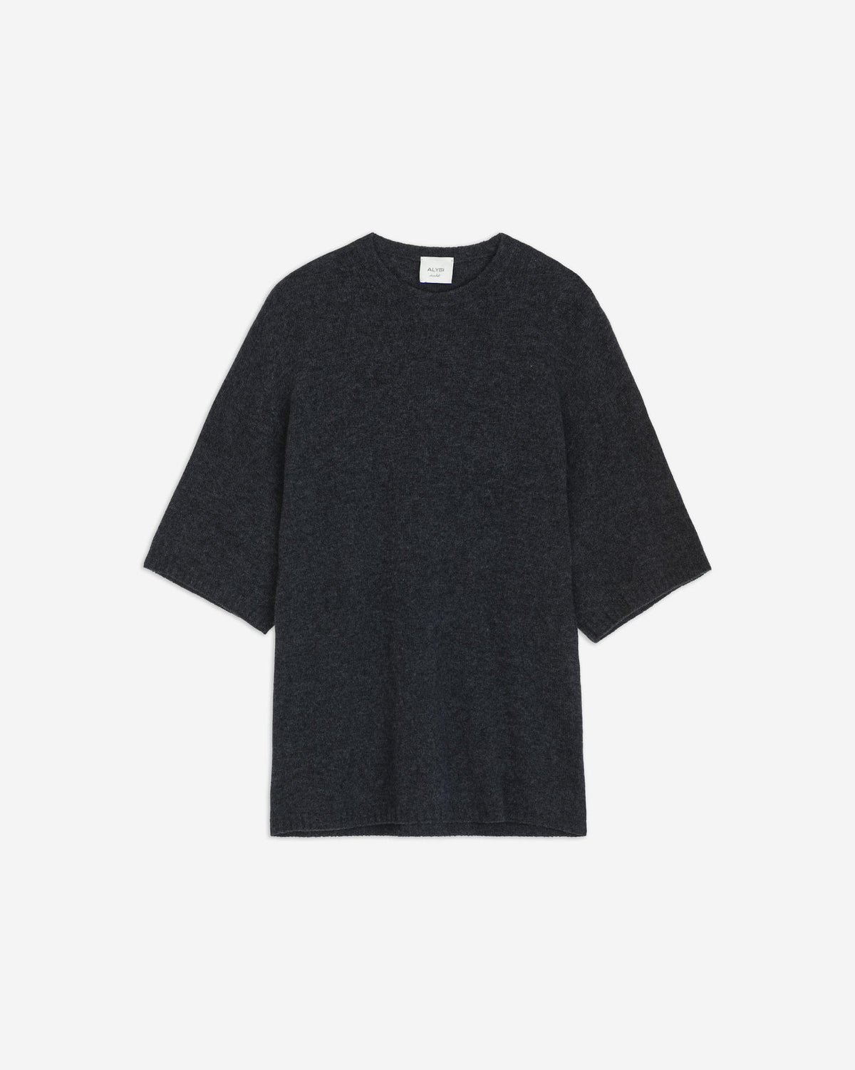 T-SHIRT IN MAGLIA MISTO CACHEMIRE