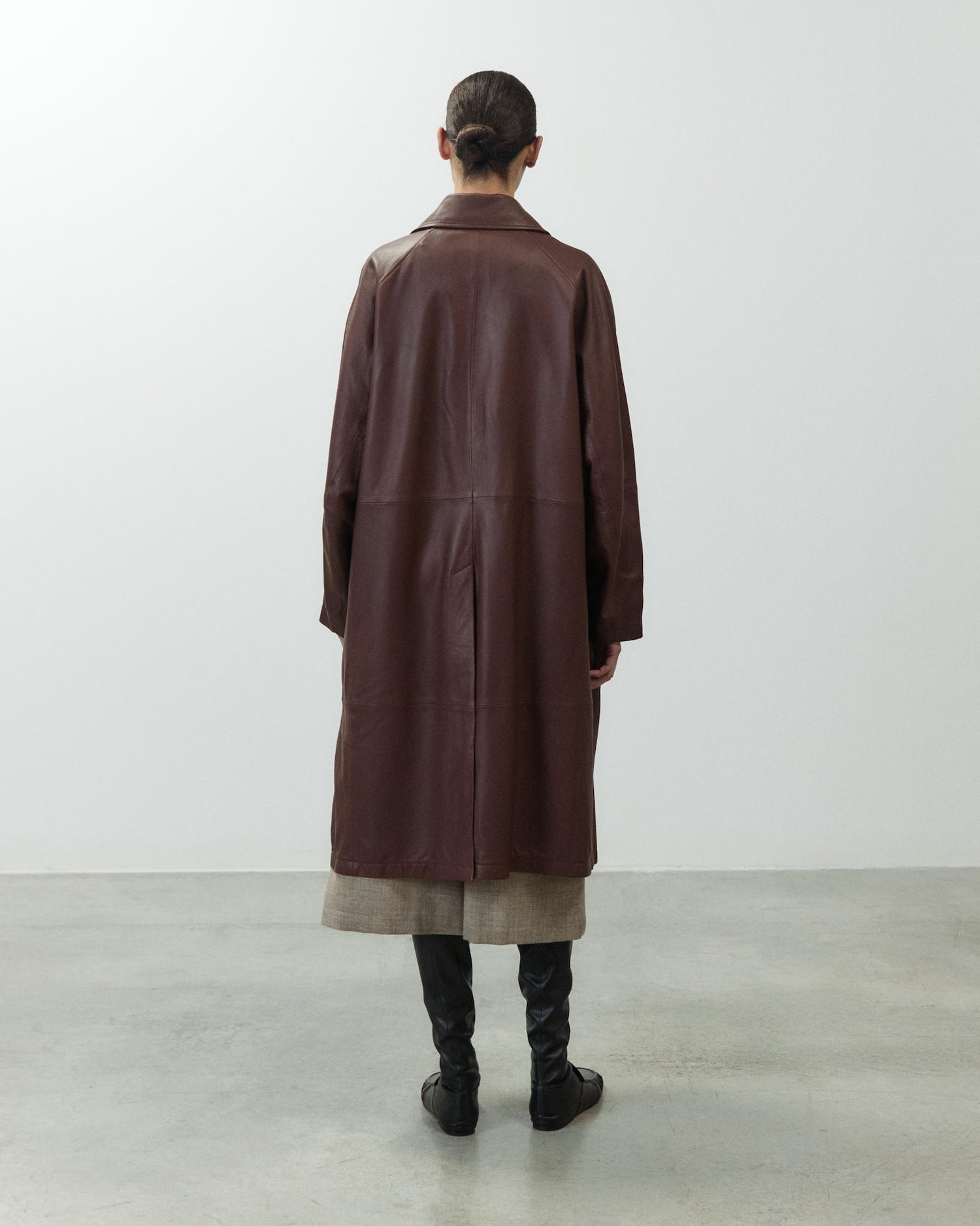 CAPPOTTO CABAN IN PELLE