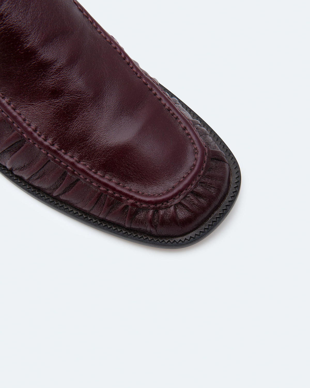 MOCASSINI ARRICCIATI IN PELLE