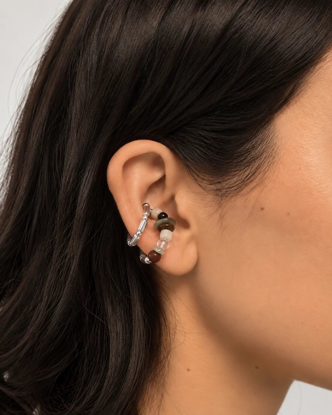 earcuff con pietre naturali