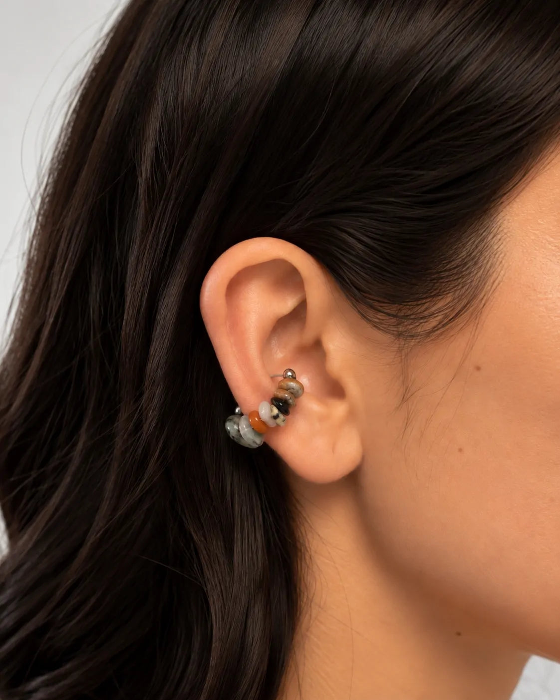 earcuff con pietre naturali