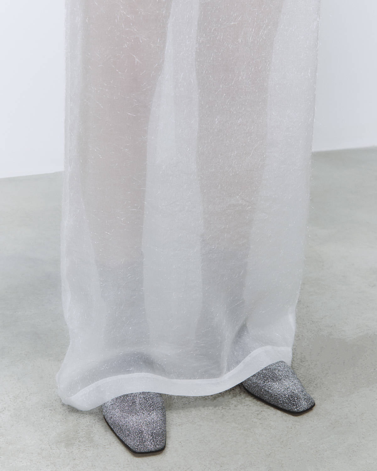 GONNA IN ORGANZA EFFETTO FRANGIA