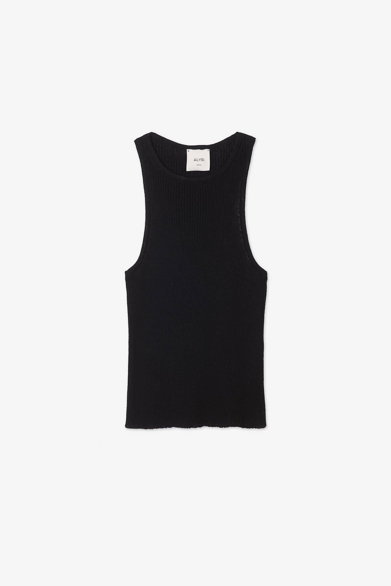 SLIM TOP COTTON CREPE Black