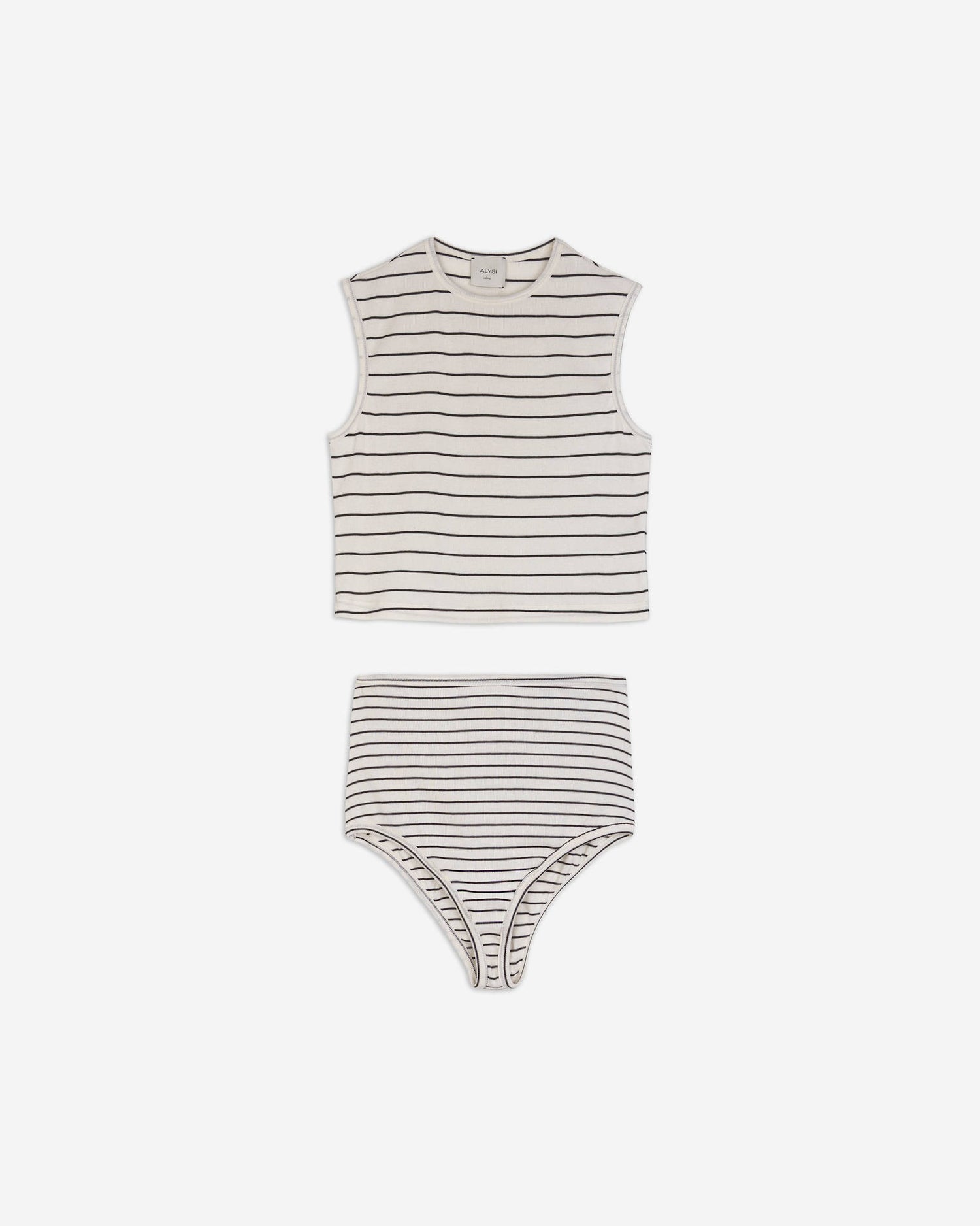 TWIN SET IN JERSEY A RIGHE