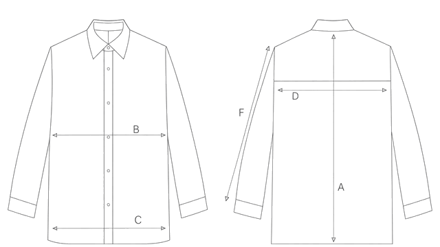 Guida misure CAMICIA BOXY A RIGHE