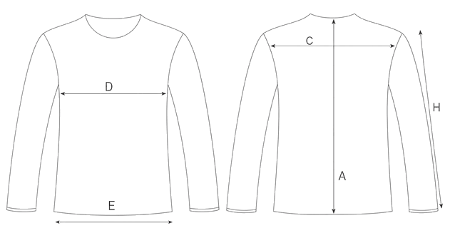 Guida misure CAMICIA OXFORD CON RICAMO