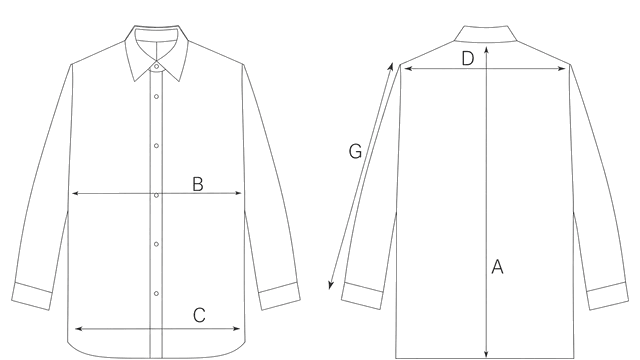 Guida misure CAMICIA IN SETA