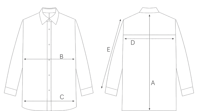 Guida misure CAMICIA IN COTONE TARTAN