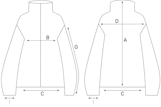 Guida misure CAMICIA OVERSIZE MICRORIGHE