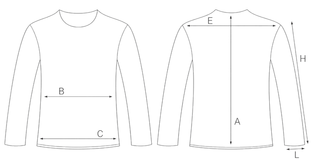 Guida misure BLAZER FLANELLA QUADRI