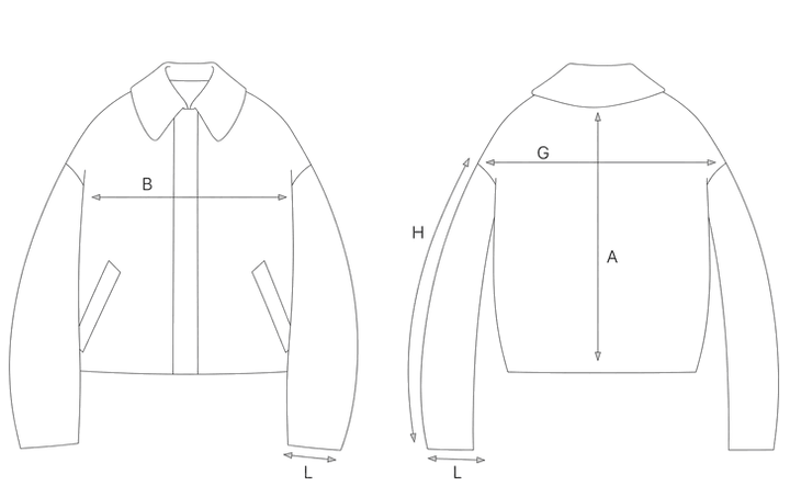 Guida misure BOMBER MACULATO