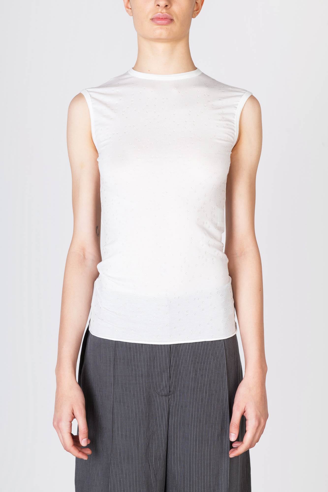 TOP CON APPLICAZIONI STRASS
