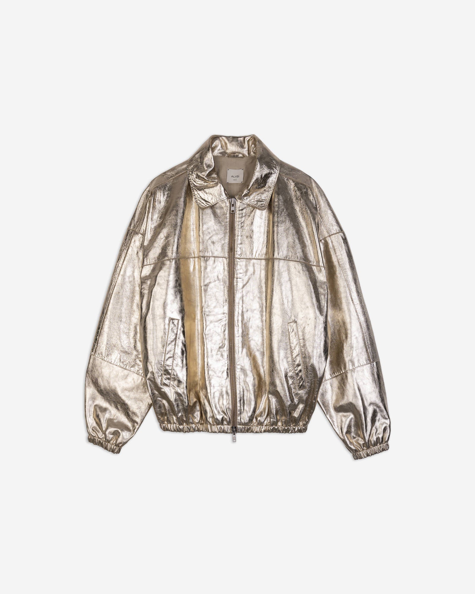 BOMBER SHINY LEATHER